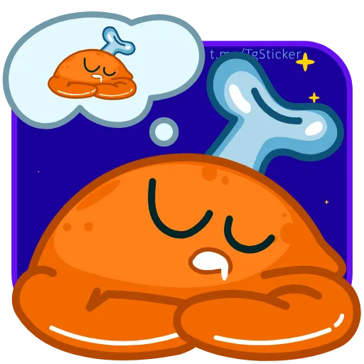 😴 Стикер «Голяш» для Telegram