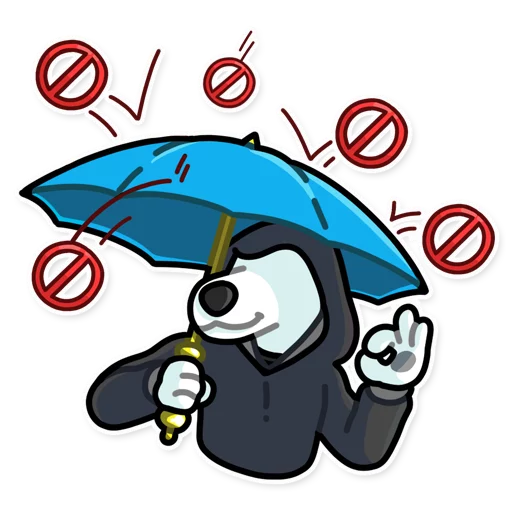 🌧 Стикер «Resistance Dog» для Telegram