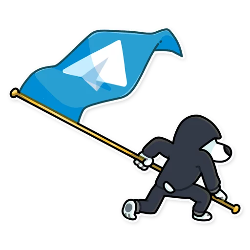 🏁 Стикер «Resistance Dog» для Telegram