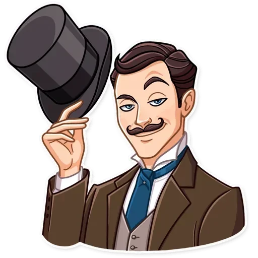 🎩 Стикер «For» для Telegram