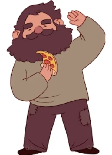 🍕 Стикер «Good pizza great pizza» для Telegram