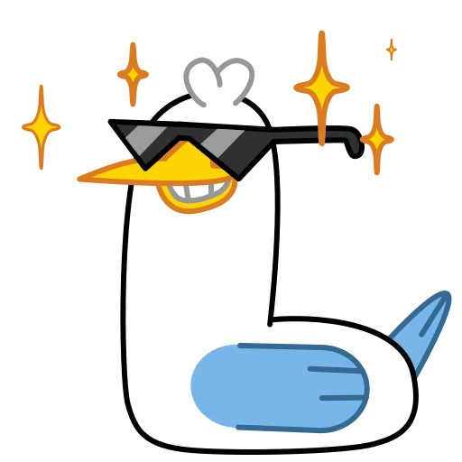 😎 Стикер «Дурачайка» для Telegram