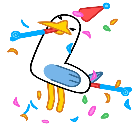 🥳 Стикер «Дурачайка» для Telegram