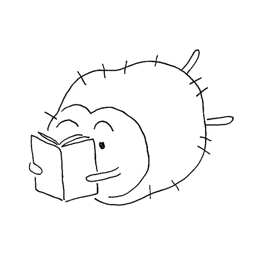 📖 Стикер «дурацкие ежи» для Telegram