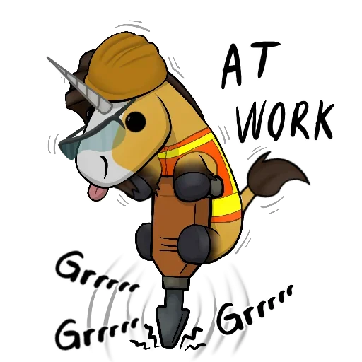 👷‍♂ Стикер «Good Unicorn» для Telegram