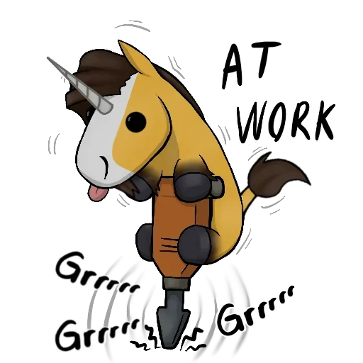 👷 Стикер «Good Unicorn» для Telegram