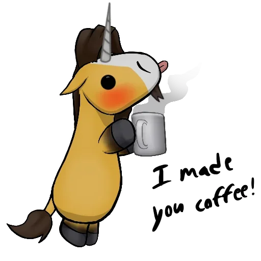 ☕️ Стикер «Good Unicorn» для Telegram