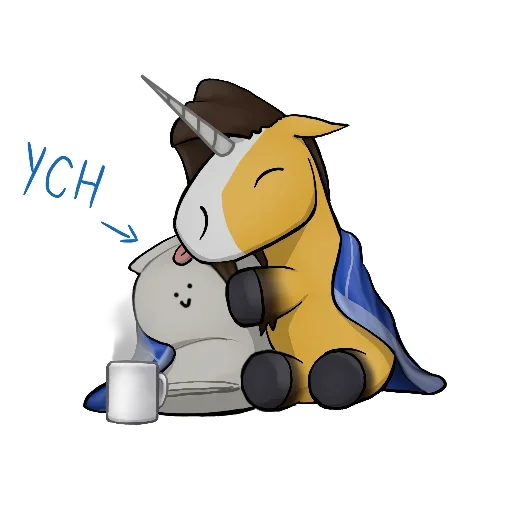 🙃 Стикер «Good Unicorn» для Telegram