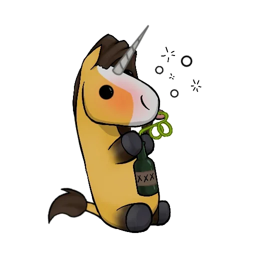 😵 Стикер «Good Unicorn» для Telegram