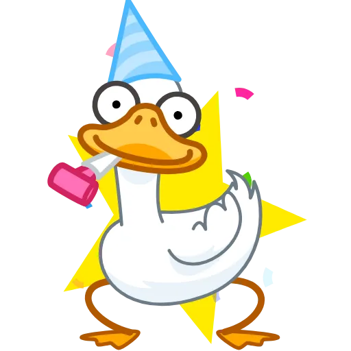 Стикер 16 👍 Goose emoji - гусь