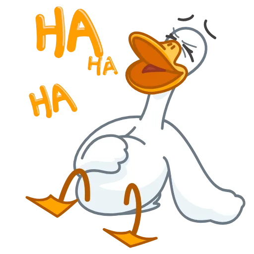 Стикер 7 👍 Goose emoji - гусь
