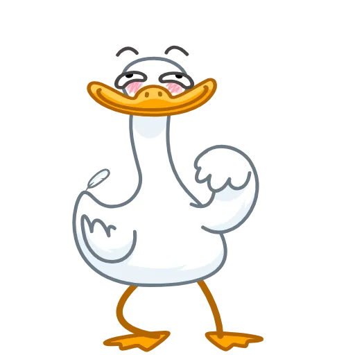 Стикер 11 👍 Goose emoji - гусь