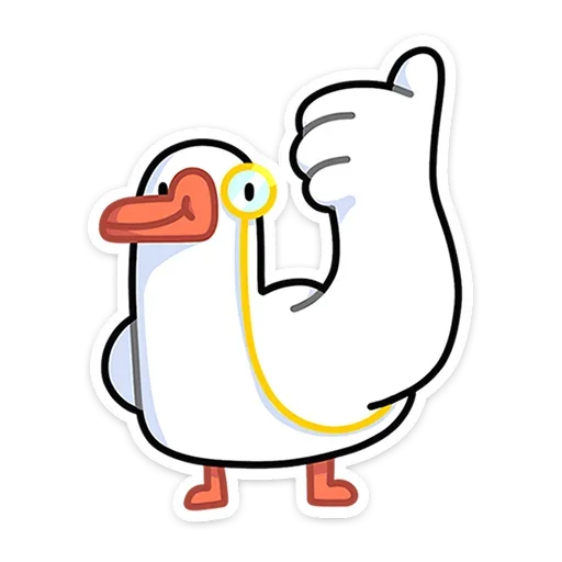 👍 Стикер «Гусь — за мат кусь!» для Telegram