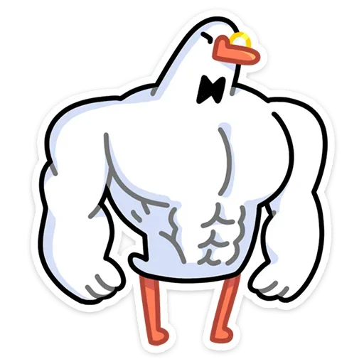 💪 Стикер «Гусь — за мат кусь!» для Telegram