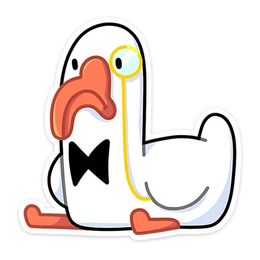 😫 Стикер «Гусь — за мат кусь!» для Telegram