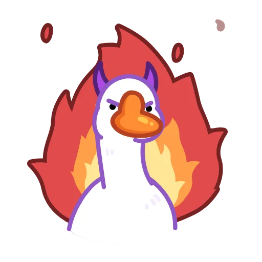 😈 Стикер «Гусь» для Telegram