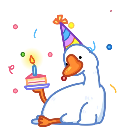 🥳 Стикер «Гусь» для Telegram