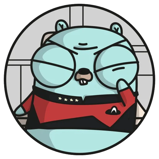 😐 Стикер «Gopher» для Telegram