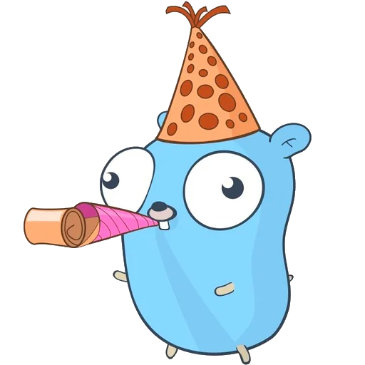 🥳 Стикер «Gopher» для Telegram