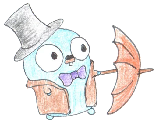 🌂 Стикер «Gophers» для Telegram