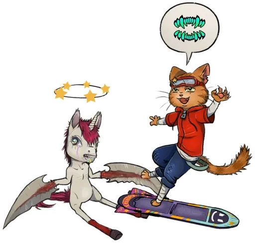 🖼 Стикер «Gori Cuddly Carnage» для Telegram