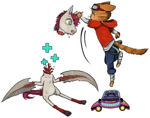 🖼 Стикер «Gori Cuddly Carnage» для Telegram