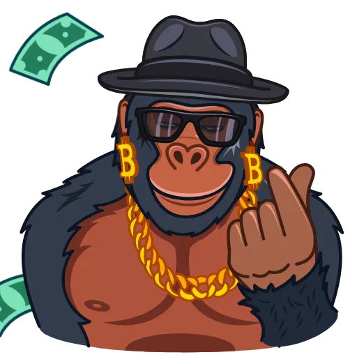 Стикерпак Gorilla для Telegram