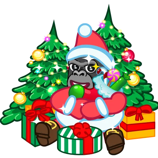 🎄 Стикер «Gorilla Case» для Telegram