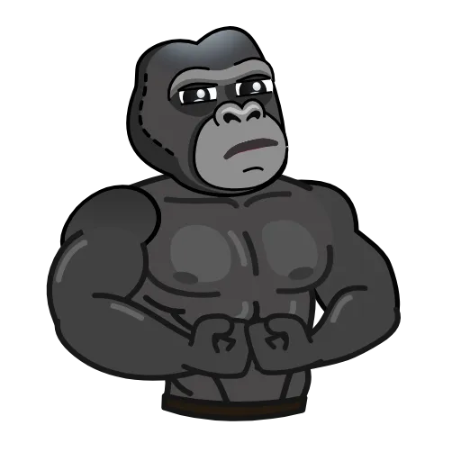 💪 Стикер «Gorilla Case» для Telegram