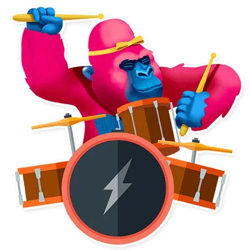 🤗 Стикер «Gorilla» для Telegram