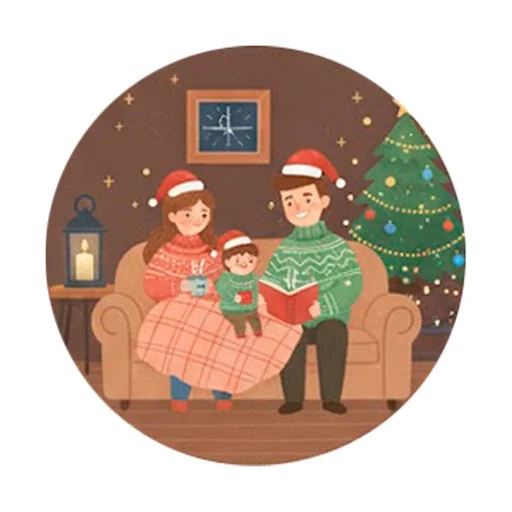 ❄️ Стикер «Гори ясно 2026» для Telegram