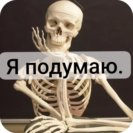 👍 Стикер «Господа скелеты» для Telegram