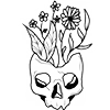 Стикер 53 🩸🌙🪦✝️⚰️🧃👁🌙💀✨