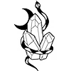 Стикер 58 🩸🌙🪦✝️⚰️🧃👁🌙💀✨