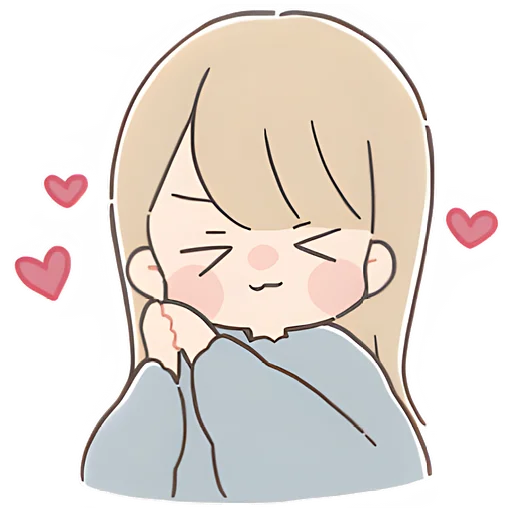 🥰 Стикер «Говорящая тян» для Telegram