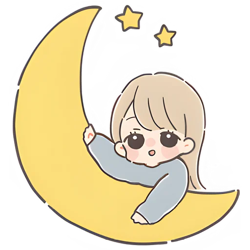 🌙 Стикер «Говорящая тян» для Telegram
