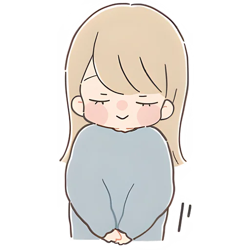 😌 Стикер «Говорящая тян» для Telegram