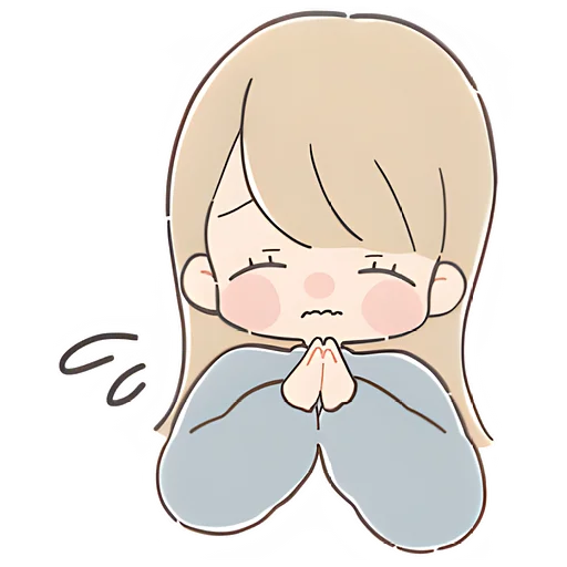 🥺 Стикер «Говорящая тян» для Telegram
