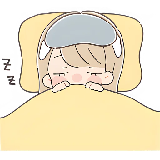 😴 Стикер «Говорящая тян» для Telegram