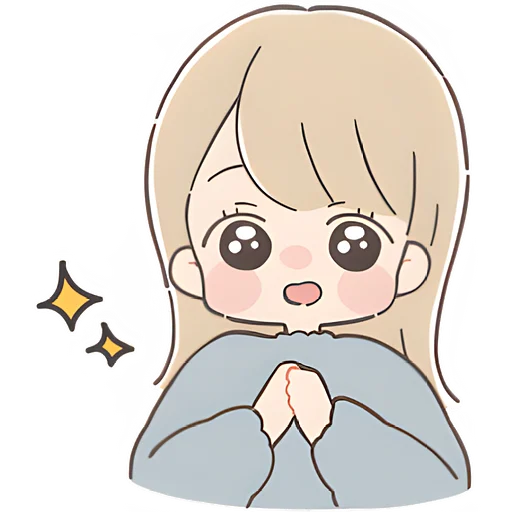 😍 Стикер «Говорящая тян» для Telegram
