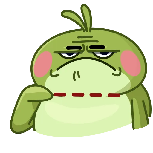 😑 Эмодзи «Greenleaf Greg» для Telegram