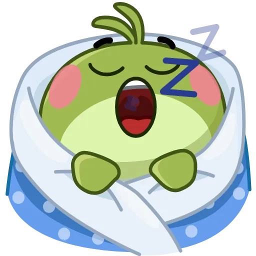 😴 Эмодзи «Greenleaf Greg» для Telegram