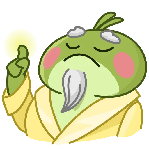 👆 Эмодзи «Greenleaf Greg» для Telegram
