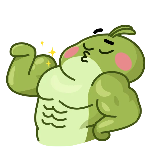 💪 Эмодзи «Greenleaf Greg» для Telegram