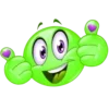 Стикер 18 Green ᵇʸ