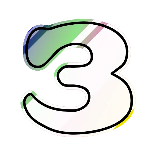 Стикер 10 Gradient