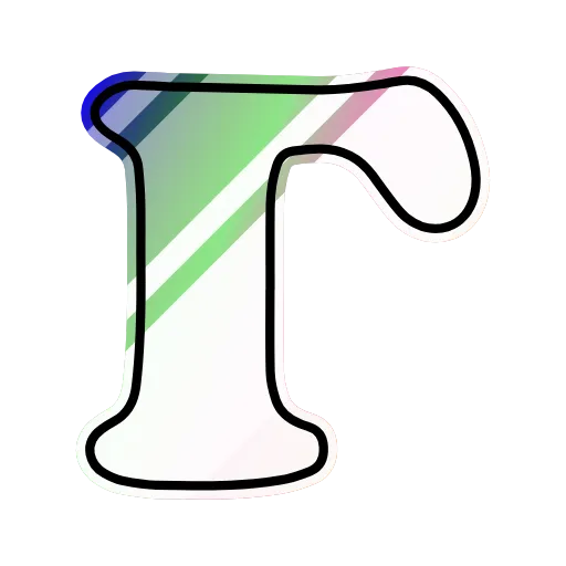 Стикер 5 Gradient