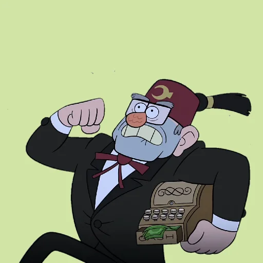 🤑 Стикер «Gravity falls Fadel» для Telegram