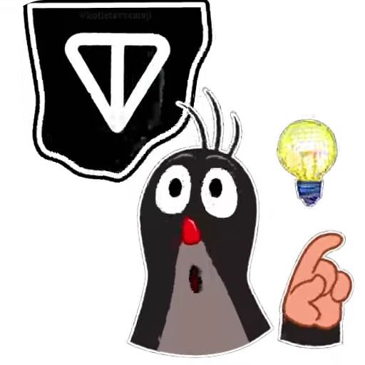 ☝️ Стикер «Gram» для Telegram