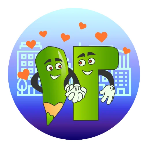 😍 Стикер «Грамотность» для Telegram